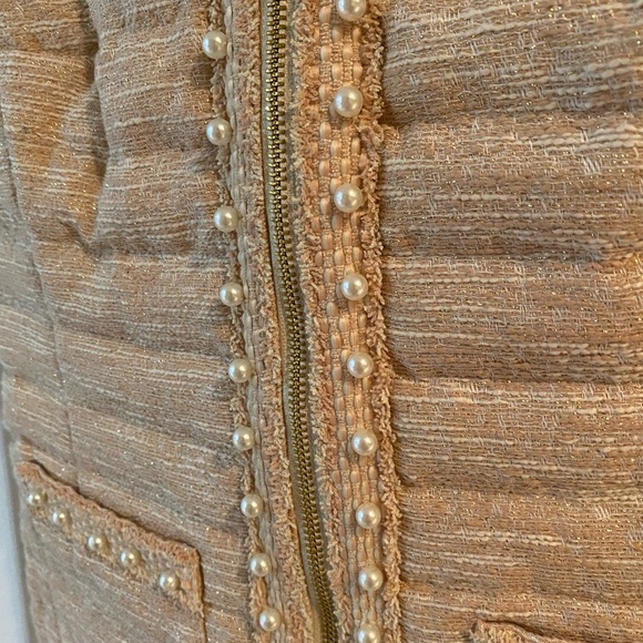 *SOLD* NWT Lilly Pulitzer Noella Vest Latte Resort Boucle - Picture 8 of 13